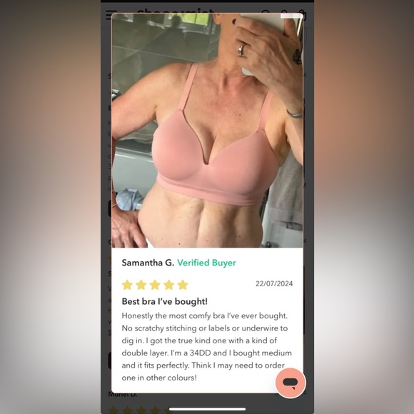 Shapermint Pink Bra - Picture 5 of 6